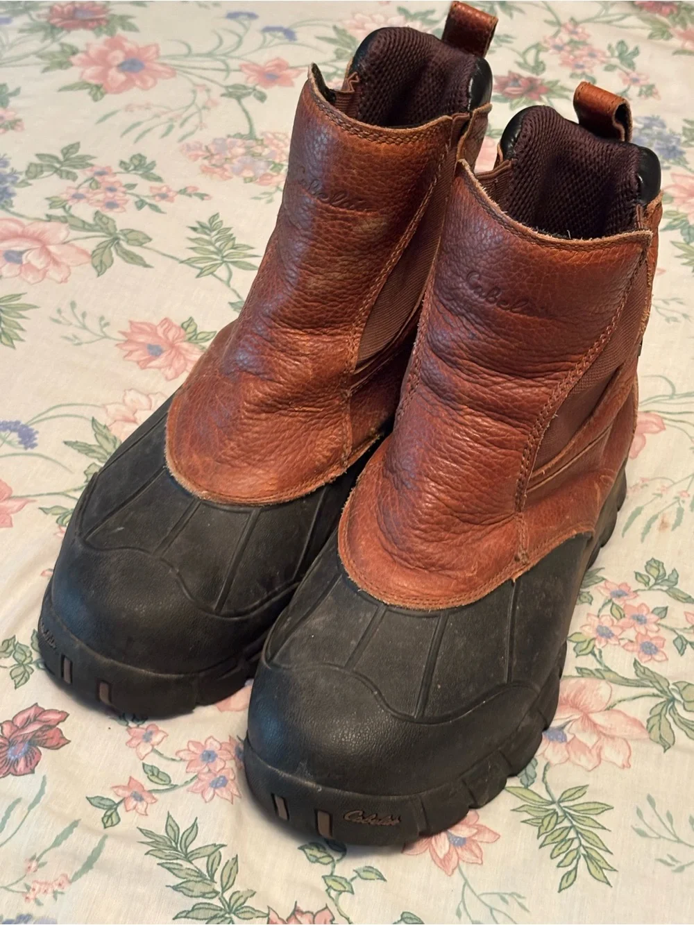 Cabela's Men's Chestnut Brown Dry-Plus Leather Boots - Size 12EE